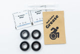 Front Fork & Rear Wheelchair Bearings 6001-1/2 6001-8 ABEC-3 28mm OD, 1/2" ID Serviceable (4-Pack) - Wholesale Wheelchair Parts