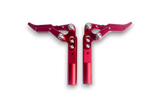 New 2026 Micro Adjustable All Aluminum Reckless Wheelchairs Scissor Brakes (Pair) Red
